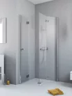 Zuhanykabin, Radaway Essenza KDD-B szögletes zuhanykabin 80x90 átlátszó