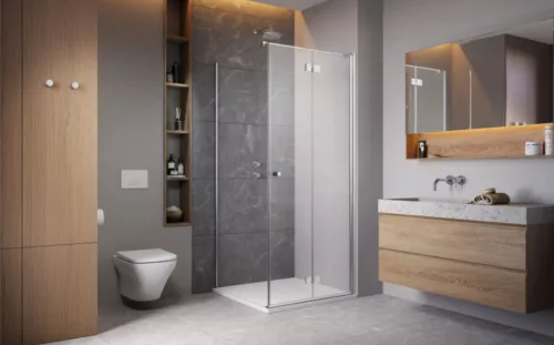 Zuhanykabin, Radaway Essenza KDJ-B szögletes zuhanykabin 90x90 átlátszó balos