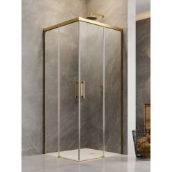   Zuhanykabin, Radaway Idea Gold KDD szögletes arany zuhanykabin 90x110 átlátszó