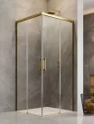 Zuhanykabin, Radaway Idea Gold KDD szögletes arany zuhanykabin 120x110 átlátszó