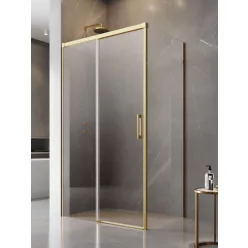   Zuhanykabin, Radaway Idea Gold KDJ szögletes arany zuhanykabin 120x100 átlátszó jobbos