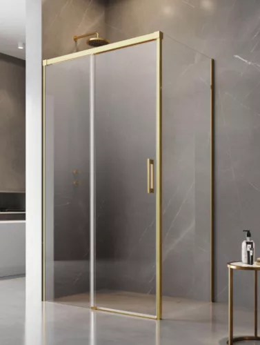 Zuhanykabin, Radaway Idea Gold KDJ szögletes arany zuhanykabin 150x70 átlátszó jobbos