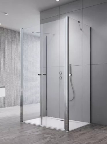 Zuhanykabin, Radaway Eos DWD+2S II szögletes zuhanykabin 100x100 átlátszó