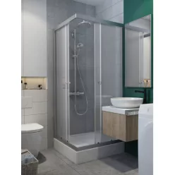   Zuhanykabin, Radaway Projecta C szögletes zuhanykabin 80x80 átlátszó
