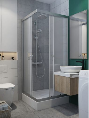 Zuhanykabin, Radaway Projecta C szögletes zuhanykabin 80x80 fabrik