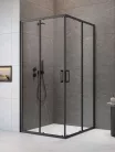 Zuhanykabin, Radaway Premium Pro Black KDD szögletes fekete zuhanykabin 90x100 átlátszó