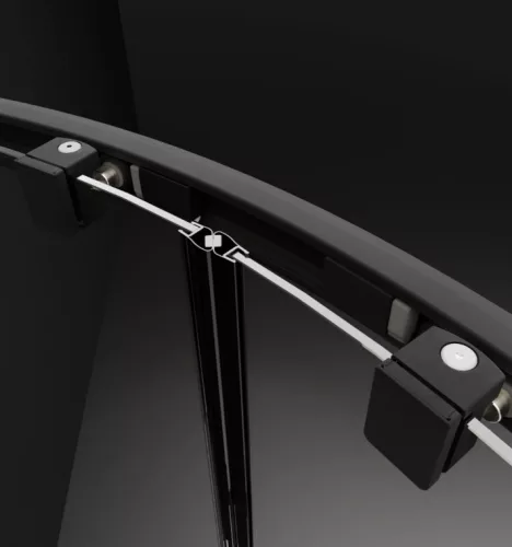 Zuhanykabin, Radaway Premium Pro Black PDD íves fekete zuhanykabin 80Bx80J