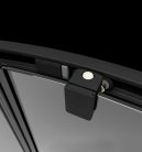 Zuhanykabin, Radaway Premium Pro Black PDD íves fekete zuhanykabin 100Bx90J