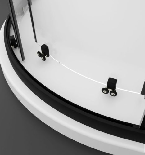 Zuhanykabin, Radaway Premium Pro Black PDD íves fekete zuhanykabin 100Bx90J