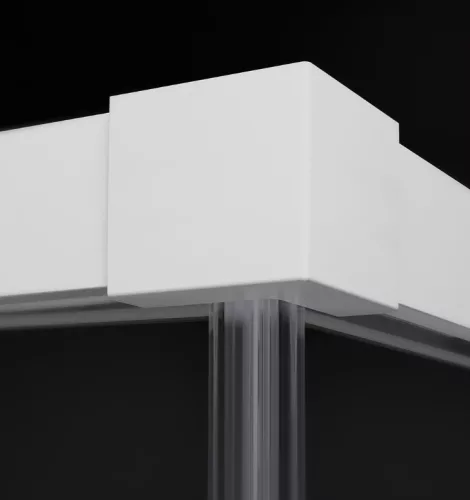 Zuhanykabin, Radaway Idea White KDD szögletes fehér zuhanykabin 100x90 átlátszó