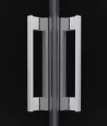Zuhanykabin, Radaway Idea White KDD szögletes fehér zuhanykabin 100x90 átlátszó