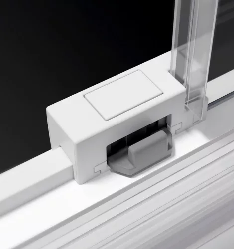 Zuhanykabin, Radaway Idea White KDD szögletes fehér zuhanykabin 100x100 átlátszó