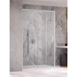   Zuhanykabin, Radaway Idea White KDJ szögletes fehér zuhanykabin 110x90 átlátszó jobbos