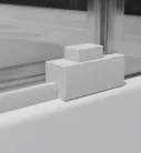 Zuhanykabin, Radaway Idea White KDJ szögletes fehér zuhanykabin 130x120 átlátszó balos
