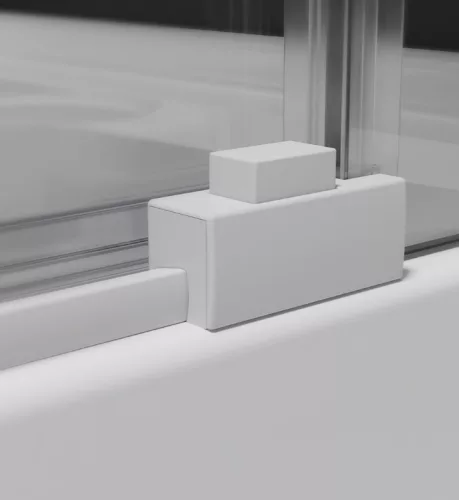 Zuhanykabin, Radaway Idea White KDJ szögletes fehér zuhanykabin 130x80 átlátszó jobbos