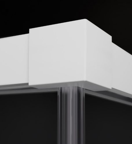 Zuhanykabin, Radaway Idea White KDJ szögletes fehér zuhanykabin 150x80 átlátszó balos