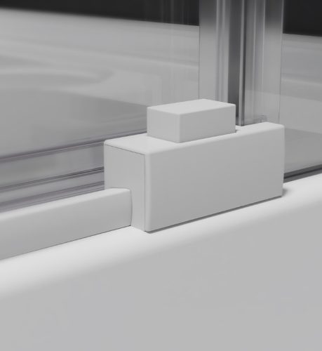 Zuhanykabin, Radaway Idea White KDJ szögletes fehér zuhanykabin 150x80 átlátszó balos