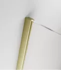 Zuhanykabin, Radaway Furo Brushed Gold KDJ szögletes zuhanykabin 110x100 balos átlátszó