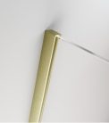Zuhanykabin, Radaway Furo Brushed Gold KDJ szögletes zuhanykabin 160x110 balos átlátszó