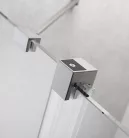 Zuhanykabin, Radaway Furo Brushed Nickel KDJ szögletes zuhanykabin 100x70 átlátszó jobbos