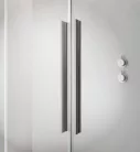 Zuhanykabin, Radaway Furo Brushed Nickel KDJ szögletes zuhanykabin 100x75 átlátszó jobbos