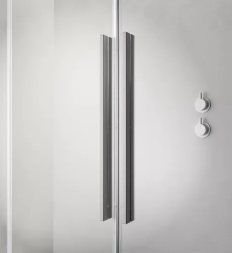 Zuhanykabin, Radaway Furo Brushed Nickel KDJ szögletes zuhanykabin 110x70 átlátszó jobbos