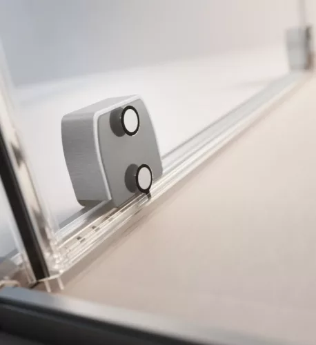 Zuhanykabin, Radaway Furo Brushed Nickel KDJ szögletes zuhanykabin 130x80 átlátszó balos