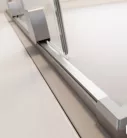 Zuhanykabin, Radaway Furo Brushed Nickel KDJ szögletes zuhanykabin 130x90 átlátszó jobbos