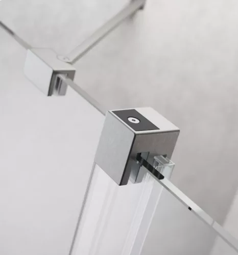 Zuhanykabin, Radaway Furo Brushed Nickel KDJ szögletes zuhanykabin 130x120 átlátszó jobbos