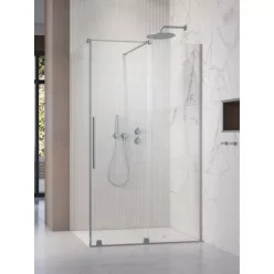   Zuhanykabin, Radaway Furo Brushed Nickel KDJ szögletes zuhanykabin 140x90 átlátszó jobbos