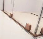 Zuhanykabin, Radaway Furo Brushed Copper KDJ szögletes zuhanykabin 90x100 átlátszó balos