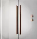 Zuhanykabin, Radaway Furo Brushed Copper KDJ szögletes zuhanykabin 120x90 átlátszó jobbos