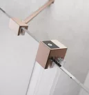 Zuhanykabin, Radaway Furo Brushed Copper KDJ szögletes zuhanykabin 130x80 átlátszó balos