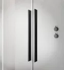 Zuhanykabin, Radaway Furo Brushed GunMetal KDJ szögletes zuhanykabin 90x100 átlátszó balos