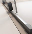 Zuhanykabin, Radaway Furo Brushed GunMetal KDJ szögletes zuhanykabin 100x75 átlátszó balos