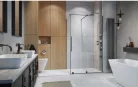 Zuhanykabin, Radaway Furo Brushed GunMetal KDJ szögletes zuhanykabin 110x120 átlátszó jobbos