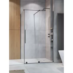   Zuhanykabin, Radaway Furo Brushed GunMetal KDJ szögletes zuhanykabin 130x100 átlátszó jobbos