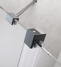Zuhanykabin, Radaway Furo Brushed GunMetal KDJ szögletes zuhanykabin 150x100 átlátszó balos