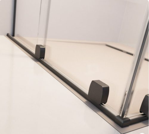 Zuhanykabin, Radaway Furo Brushed GunMetal KDJ szögletes zuhanykabin 150x70 átlátszó jobbos