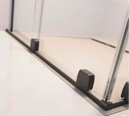 Zuhanykabin, Radaway Furo Brushed GunMetal KDJ szögletes zuhanykabin 160x120 átlátszó balos