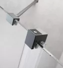 Zuhanykabin, Radaway Furo Brushed GunMetal KDJ szögletes zuhanykabin 160x120 átlátszó balos
