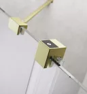 Zuhanykabin, Radaway Furo Brushed Gold KDD szögletes zuhanykabin 80x100 átlátszó