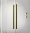 Zuhanykabin, Radaway Furo Brushed Gold KDD szögletes zuhanykabin 90x110 átlátszó