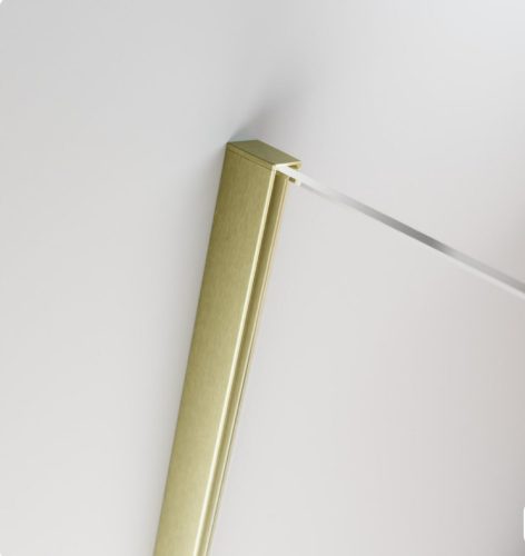 Zuhanykabin, Radaway Furo Brushed Gold KDD szögletes zuhanykabin 90x120 átlátszó