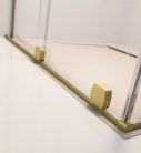 Zuhanykabin, Radaway Furo Brushed Gold KDD szögletes zuhanykabin 90x120 átlátszó