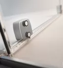 Zuhanykabin, Radaway Furo Brushed Nickel KDD szögletes zuhanykabin 100x120 átlátszó