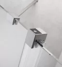 Zuhanykabin, Radaway Furo Brushed Nickel KDD szögletes zuhanykabin 120x120 átlátszó