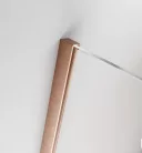 Zuhanykabin, Radaway Furo Brushed Copper KDD szögletes zuhanykabin 90x80 átlátszó