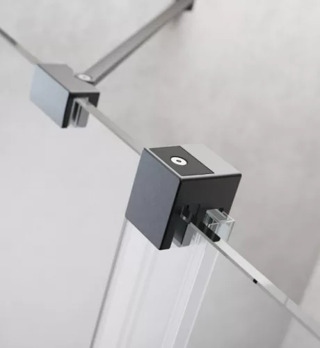 Zuhanykabin, Radaway Furo Brushed GunMetal KDD szögletes zuhanykabin 80x110 átlátszó