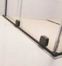 Zuhanykabin, Radaway Furo Brushed GunMetal KDD szögletes zuhanykabin 80x110 átlátszó